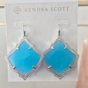 KendraScott Kirsten Drop Aqua Chalcedony/Silver